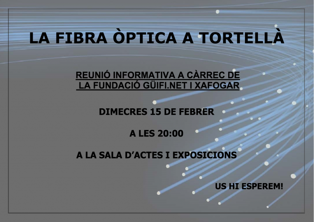 cartell reunio 15-2-17 fibra optica